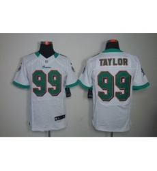 Nike Miami Dolphins 99 Jason Taylor White Elite NFL Jersey