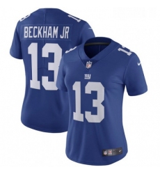 Womens Nike New York Giants 13 Odell Beckham Jr Royal Blue Team Color Vapor Untouchable Limited Player NFL Jersey