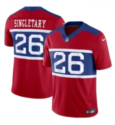 Youth New York Giants 26 Devin Singletary Century Red Alternate Vapor F U S E  Limited Stitched Football Jersey