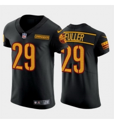 Men Washington Commanders 29 Kendall Fuller Black Elite Stitched jersey