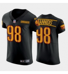 Men Washington Commanders 98 Matt Ioannidis Black Elite Stitched jersey