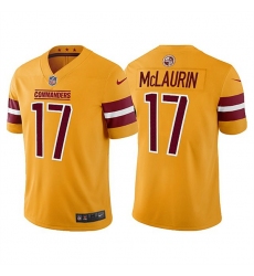 Men's Washington Commanders #17 Terry McLaurin Gold Vapor Untouchable Stitched Football Jersey