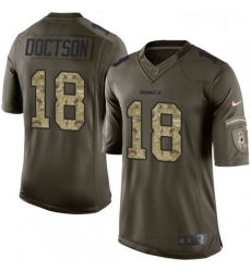 Youth Nike Washington Redskins 18 Josh Doctson Elite Green Salute to Service NFL Jersey