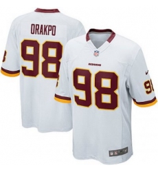 Youth Nike Washington Redskins 98# Brian Orakpo Game White Jersey