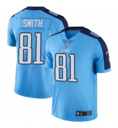 Men Tennessee Titans 81 Jonnu Smith Light Blue Vapor Limited Jersey