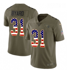 Youth Nike Tennessee Titans 31 Kevin Byard Limited OliveUSA Flag 2017 Salute to Service NFL Jersey