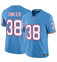 Youth Tennessee Titans 38 L'Jarius Sneed Blue 2024 F U S E Throwback Vapor Limited Stitched Football Jersey