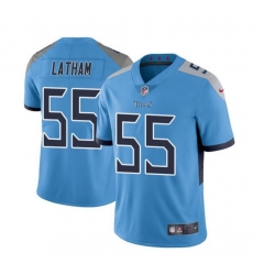 Youth Tennessee Titans 55 JC Latham Blue 2024 Draft Vapor Limited Stitched Football Jersey