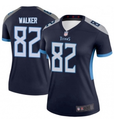 Women Tennessee Titans 82 Delanie Walker Legend Navy Limited Jersey