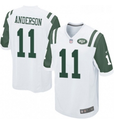 Mens Nike New York Jets 11 Robby Anderson Game White NFL Jersey