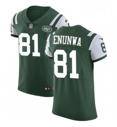 Mens Nike New York Jets 81 Quincy Enunwa Elite Green Team Color NFL Jersey