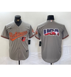 men baltimore orioles gray team big logo cool base stitched jersey 2 II