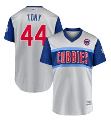 Cubs 44 Anthony Rizzo Tony Gray 2019 MLB Little League Classic Player Jersey