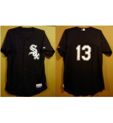 Men Chicago White Sox #13 No Name Black Stitched MLB Jersey