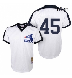 Mens Mitchell and Ness Chicago White Sox 45 Michael Jordan Replica White Throwback MLB Jersey