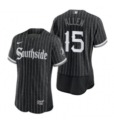 Men's White Sox Southside Dick Allen Black 2021 City Authentic Jersey