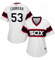 Womens Majestic Chicago White Sox 53 Welington Castillo Replica White 2013 Alternate Home Cool Base MLB Jersey 