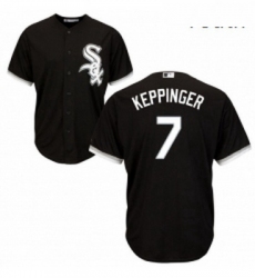 Youth Majestic Chicago White Sox 7 Jeff Keppinger Authentic Black Alternate Home Cool Base MLB Jersey