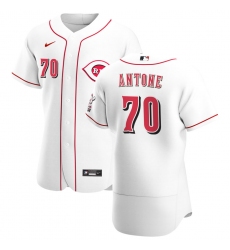 Men Cincinnati Reds 70 Tejay Antone Men Nike White Home 2020 Flex Base Player MLB Jersey