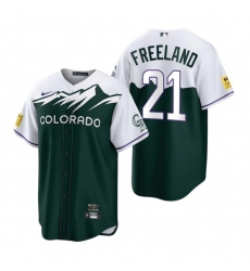 Men Nike Nike Colorado Rockies #21 Kyle Freeland City Connect Stitched Cool Base Baseball Jersey