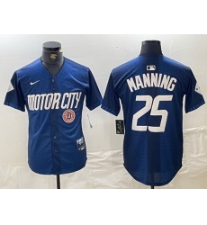 Men Detroit Tigers 25 Matt Manning 2024 Navy City Connect Cool Base Limited Stitched Jersey 5