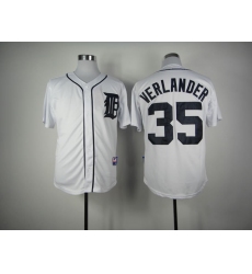 Men Detroit Tigers #35 Justin Verlander White 1984 Turn Back Jersey