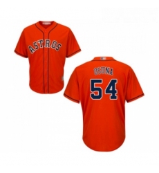 Youth Houston Astros 54 Roberto Osuna Authentic Orange Alternate Cool Base Baseball Jersey 