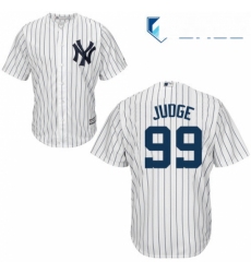 Youth Majestic New York Yankees 99 Aaron Judge Authentic White Home MLB Jersey