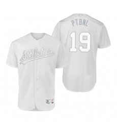 Oakland Athletics Josh Phegley Ptbnl White 2019 Players Weekend MLB Jersey