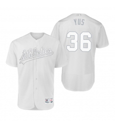 Oakland Athletics Yusmeiro Petit Yus White 2019 Players Weekend MLB Jersey