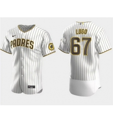 Men San Diego Padres 67 Seth Lugo White Flex Base Stitched Baseball Jersey