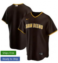 Men San Diego Padres Nike Brown Blank Jersey II