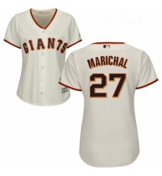 Womens Majestic San Francisco Giants 27 Juan Marichal Authentic Cream Home Cool Base MLB Jersey