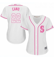 Womens Majestic Seattle Mariners 22 Robinson Cano Authentic White Fashion Cool Base MLB Jersey