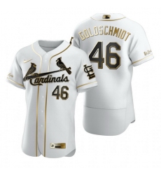 St. Louis Cardinals 46 Paul Goldschmidt White Nike Mens Authentic Golden Edition MLB Jersey