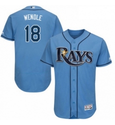 Mens Majestic Tampa Bay Rays 18 Joey Wendle Columbia Alternate Flex Base Authentic Collection MLB Jersey