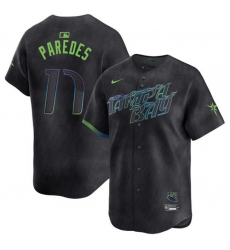 Youth Tampa Bay Rays 17 Isaac Paredes Charcoal 2024 City Connect Limited Stitched Baseball Jersey