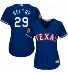 Womens Majestic Texas Rangers 29 Adrian Beltre Authentic 2017 Spring Training Cool Base MLB Jersey