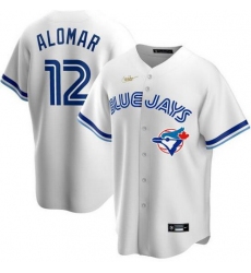 Blue Jays 12 Roberto Alomar White 2020 Nike Cool Base Jersey