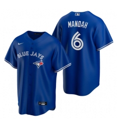 Men's Toronto Blue Jays #6 Alek Manoah Royal Cool Base Stitched Jersey