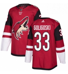 Youth Adidas Arizona Coyotes 33 Alex Goligoski Authentic Burgundy Red Home NHL Jersey 