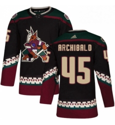 Youth Adidas Arizona Coyotes 45 Josh Archibald Premier Black Alternate NHL Jersey 