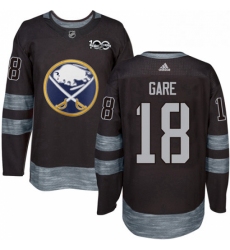 Mens Adidas Buffalo Sabres 18 Danny Gare Premier Black 1917 2017 100th Anniversary NHL Jersey 