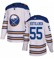 Youth Adidas Buffalo Sabres 55 Rasmus Ristolainen Authentic White 2018 Winter Classic NHL Jersey 