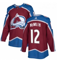 Youth Adidas Colorado Avalanche 12 Patrik Nemeth Authentic Burgundy Red Home NHL Jersey 