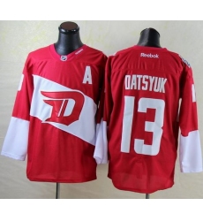 Red Wings #13 Pavel Datsyuk Red 2016 Stadium Series Stitched NHL Jersey