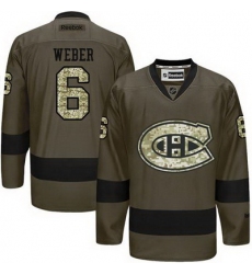 Canadiens #6 Shea Weber Green Salute to Service Stitched NHL Jersey