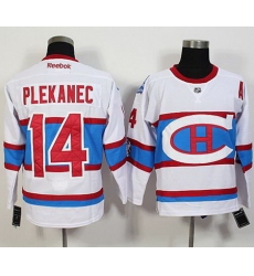 Montreal Canadiens #14 Plekanec White New CH Stitched NHL Jersey