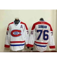 nhl jerseys montreal canadiens #76 subban white[patch A]