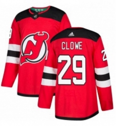 Mens Adidas New Jersey Devils 29 Ryane Clowe Authentic Red Home NHL Jersey 